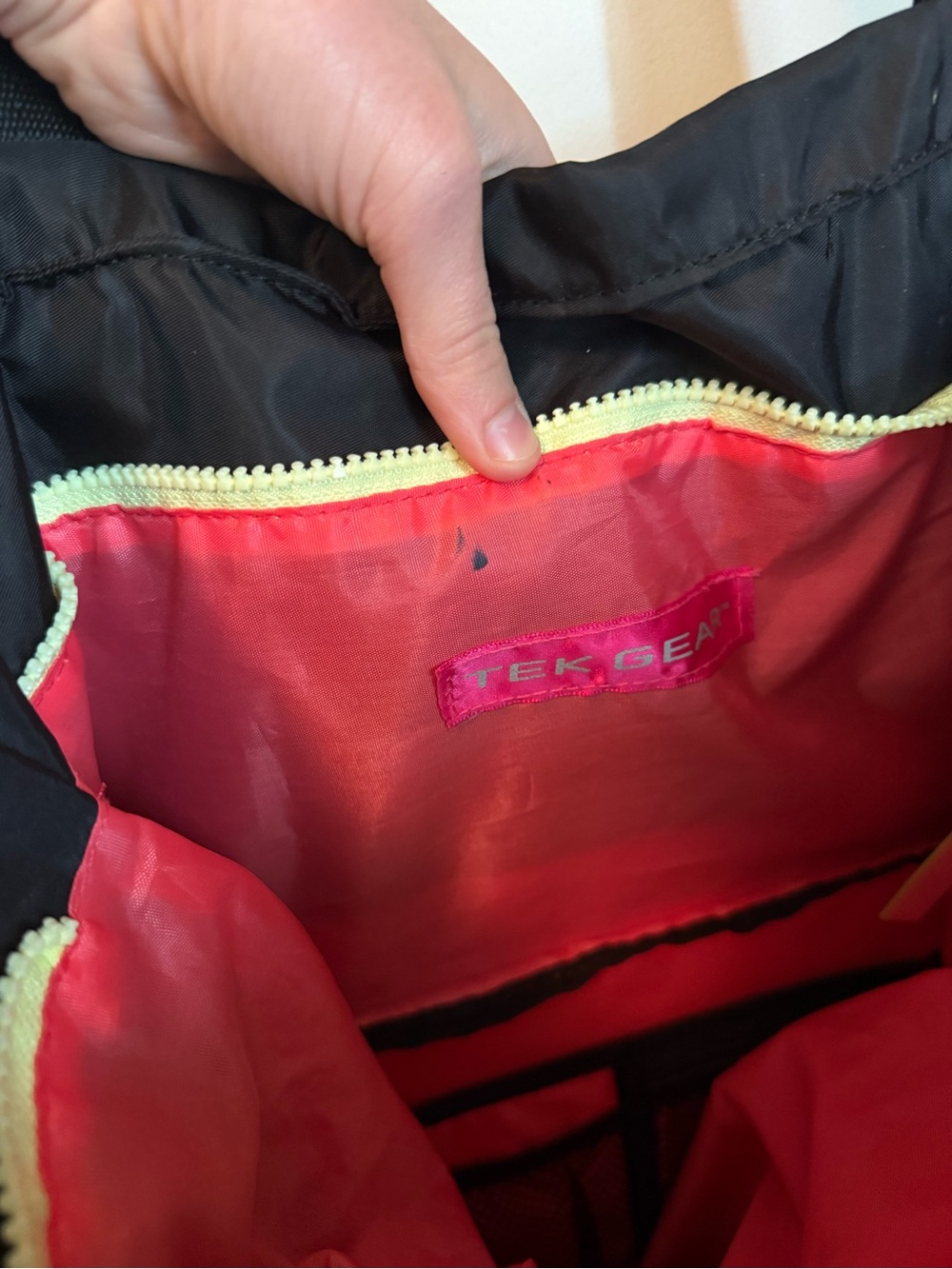 Tek Gear Black Women's Tote/Gym Bag with Neon Accents - Picture 10 of 10